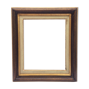 cadre en bois doré et