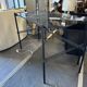Metal and tinted glass desk