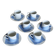 Vintage Guy Degrenne porcelain coffee set with "Carré bleu" decor