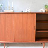 Danish Deaign Highboard by H.P. Hansen in Teak
