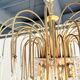 4-layered teardrop chandelier with clear Murano glass