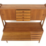 Scandinavian teak secretary, Sweden, 1960