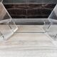 Vintage David LANGE glass & altuglas coffee table circa 1970