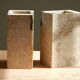 Pair of travertine and granite vases Art Deco