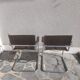 2 fauteuils Cantilever S34 cuir marron