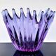 Vase - Grande Coupe en Cristal Violet • Vintage • Cristallerie de Bayel  • 1950
