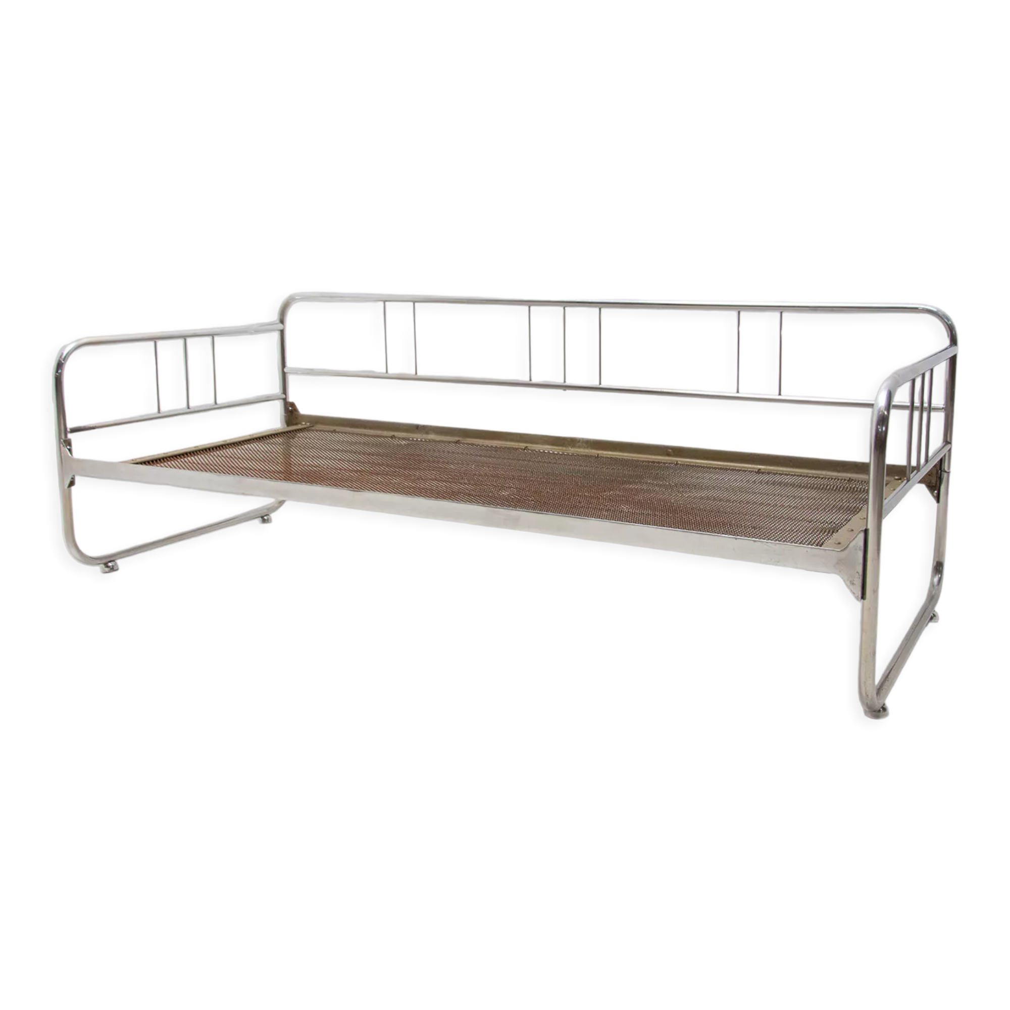 Canapé Bauhaus en acier tubulaire, années 1930, bohême