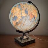 Vintage Taride 1960s marble & glass globe