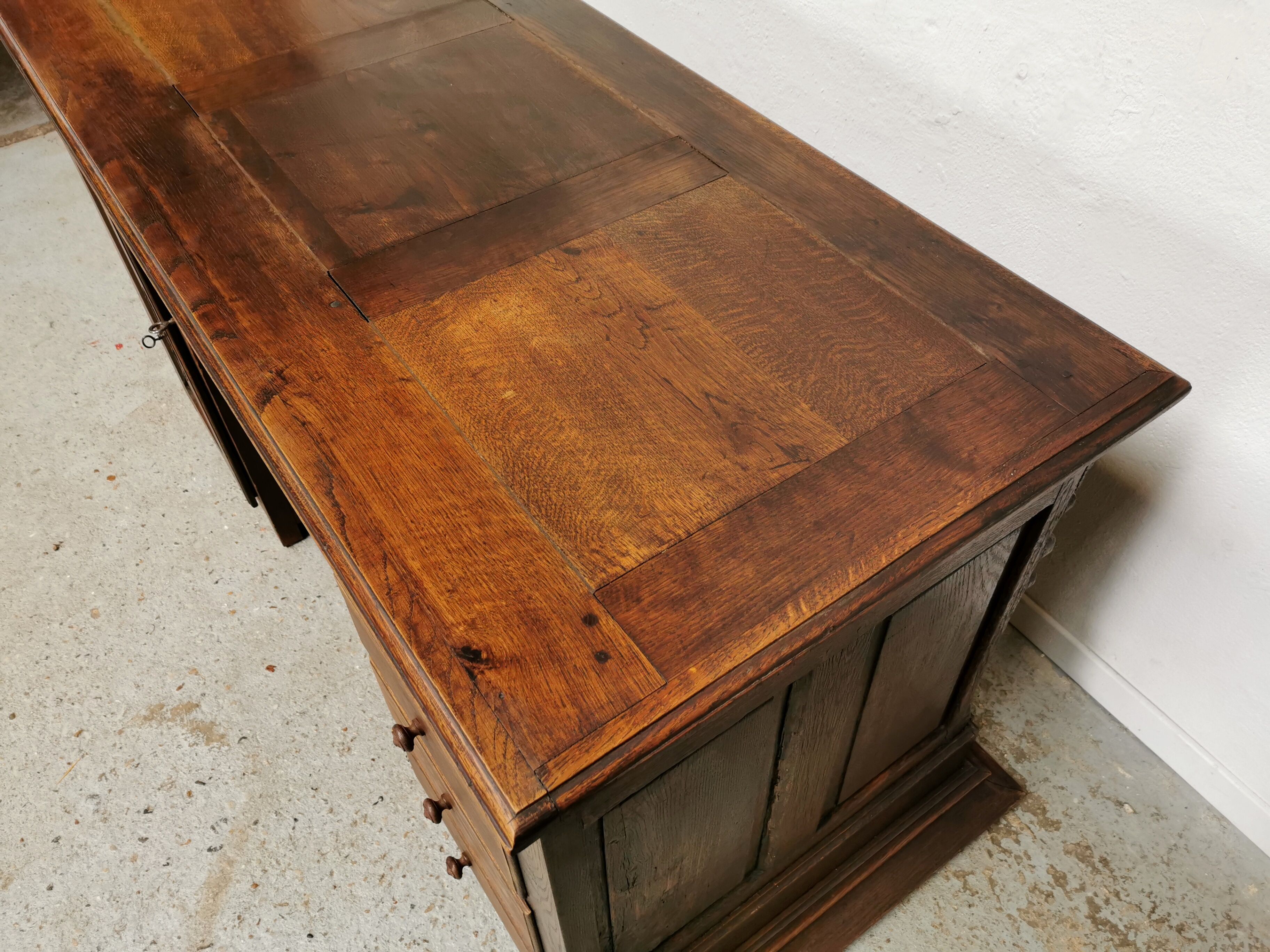 Oak office counter