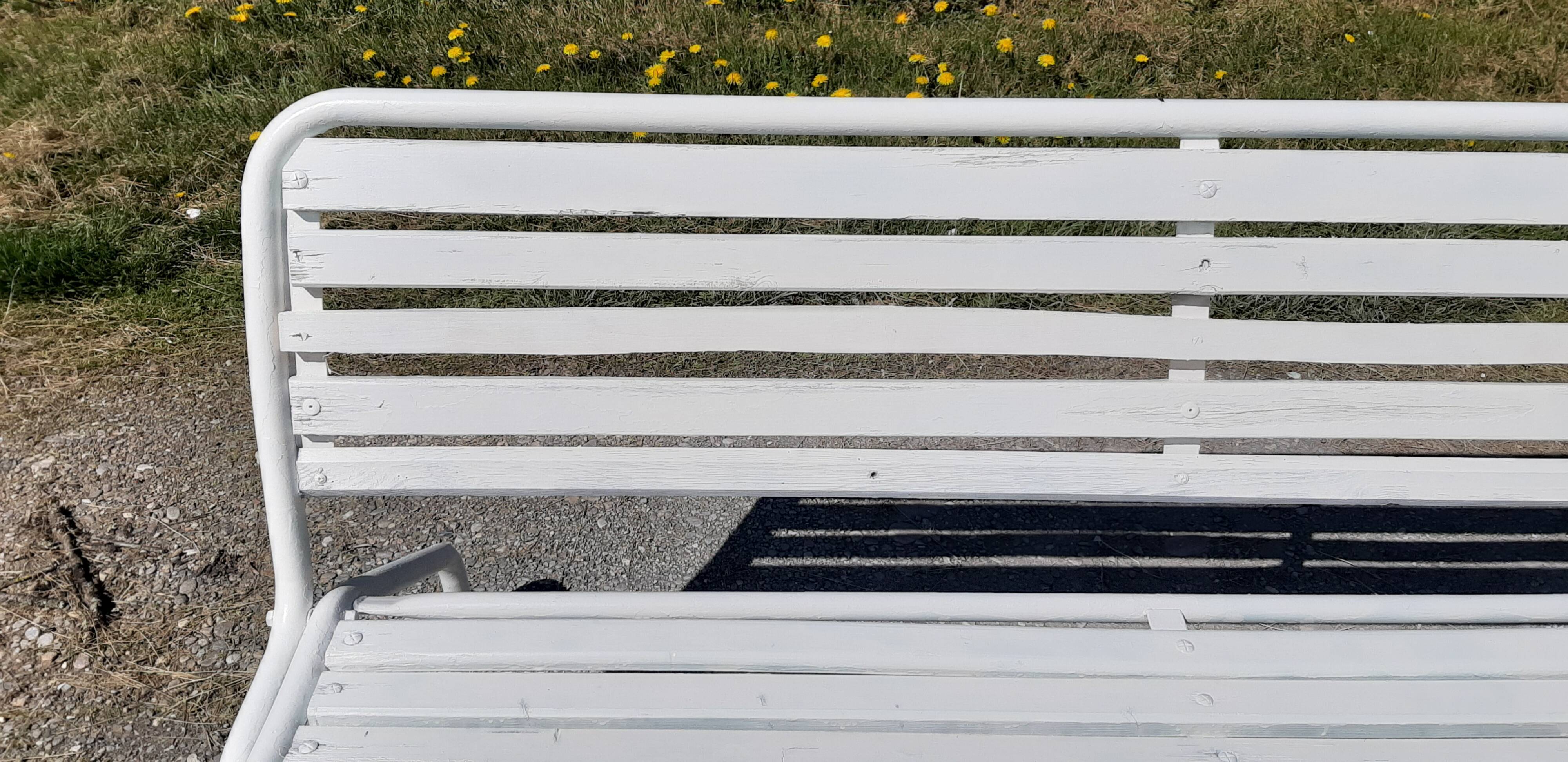 Iron and wood bench of the 50s foldable
