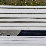 Iron and wood bench of the 50s foldable
