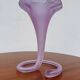 Old blown glass cornucopia vase