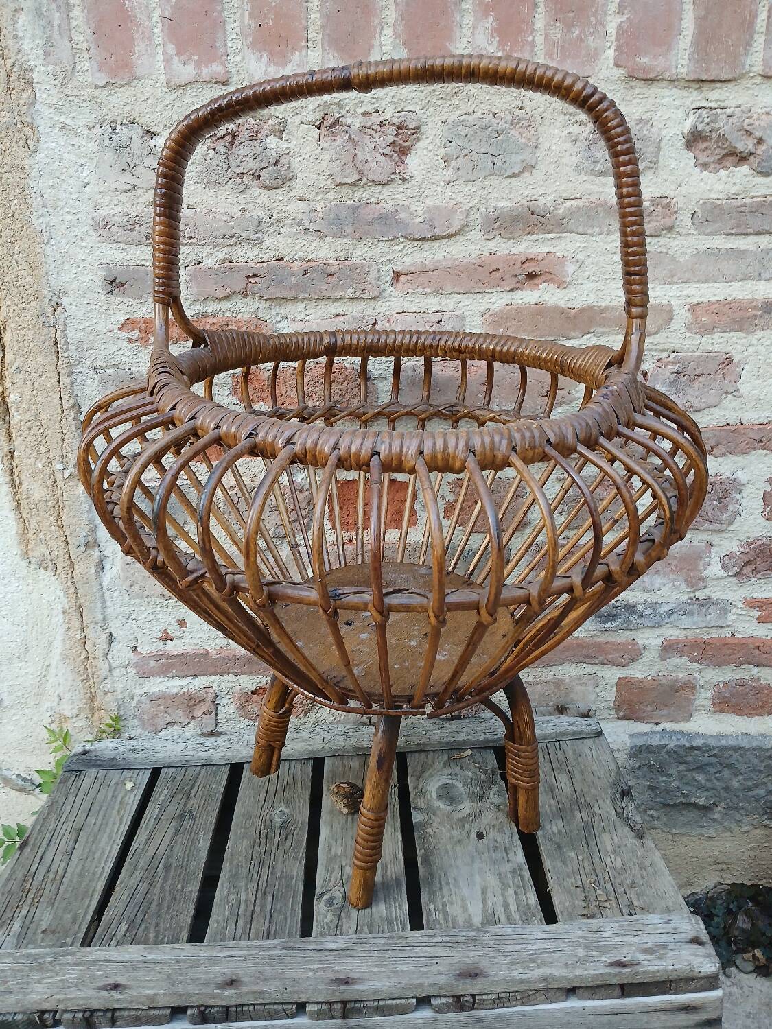 Panier à couture vintage