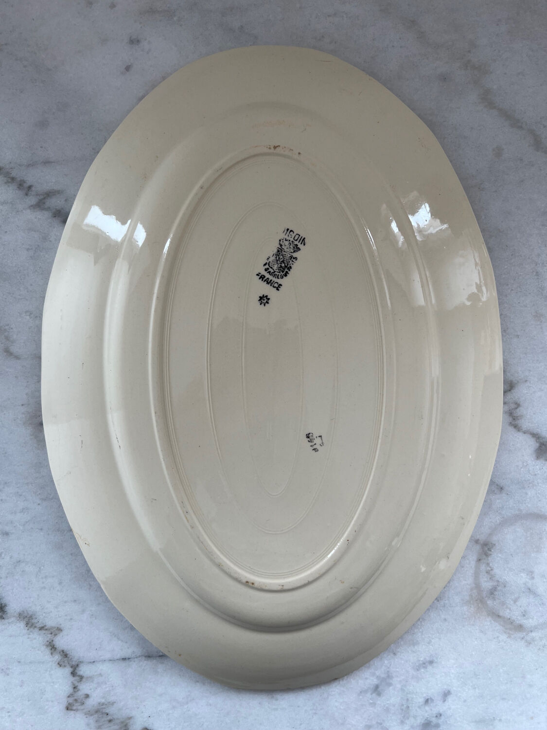 Large presentation dish Sarreguemines Digoin