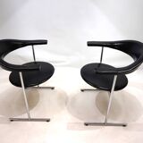 Set of 2 Kaufeld Airport 037 chairs by Geoffrey Harcourt, 1960