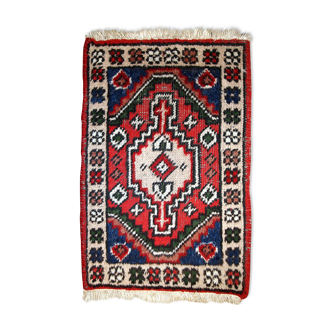 Tapis vintage persan hamaadan  40 x 59cm 1970s