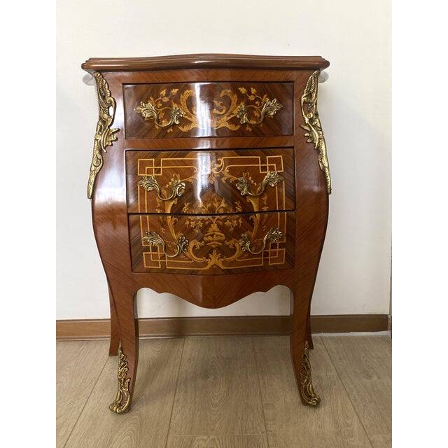 Mid 20th century italian inlaid bedside table
