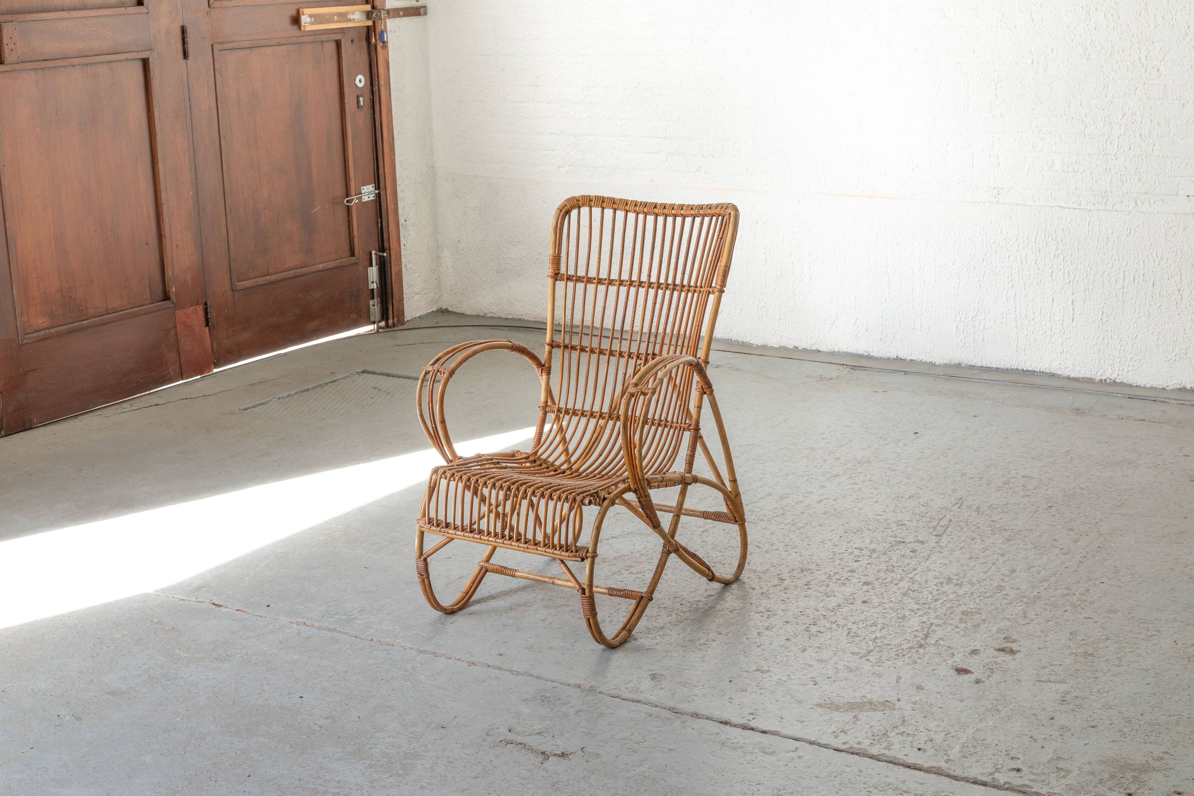 Chaise esy en rotin 'RB2' par Rosé Noordwolde