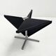 Foldable black table by Giancarlo Piretti for Anonima Castelli, 1970