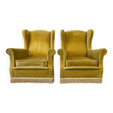 Set of 2 vintage club chairs / armchairs / individual armchairs