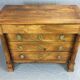 Commode époque empire début xixème en noyer
