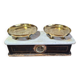 Commerce balance Napoleon III brass marble 19th century