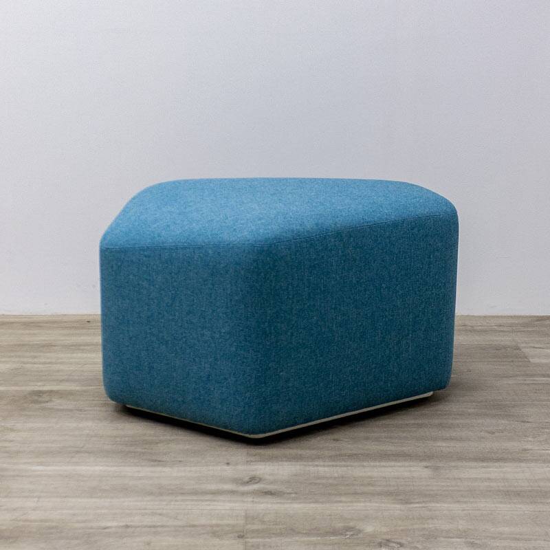 Modo pouf designed by Luca Botto for LaCividina in Blue fabric