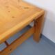Large vintage coffee table in solid pine from the 70s and 80s.
