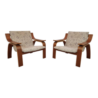 Pair of armchairs by Drevopodnik Holesov