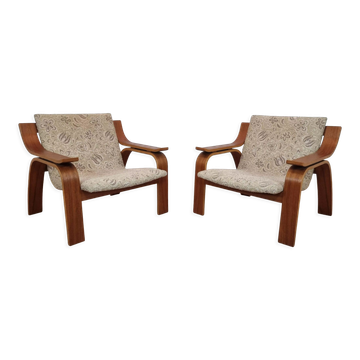 Pair of armchairs by Drevopodnik Holesov