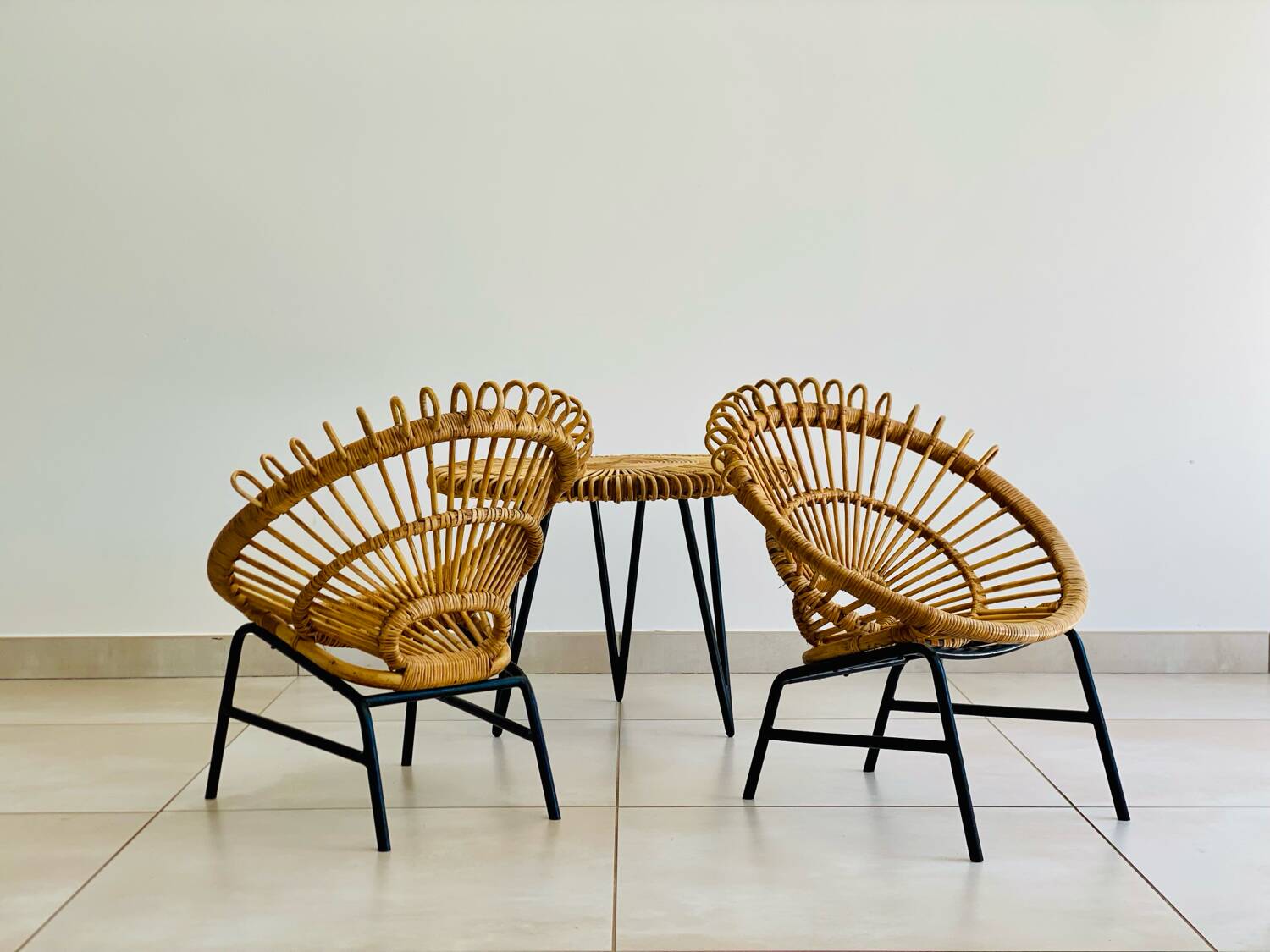 Children's rattan lounge set