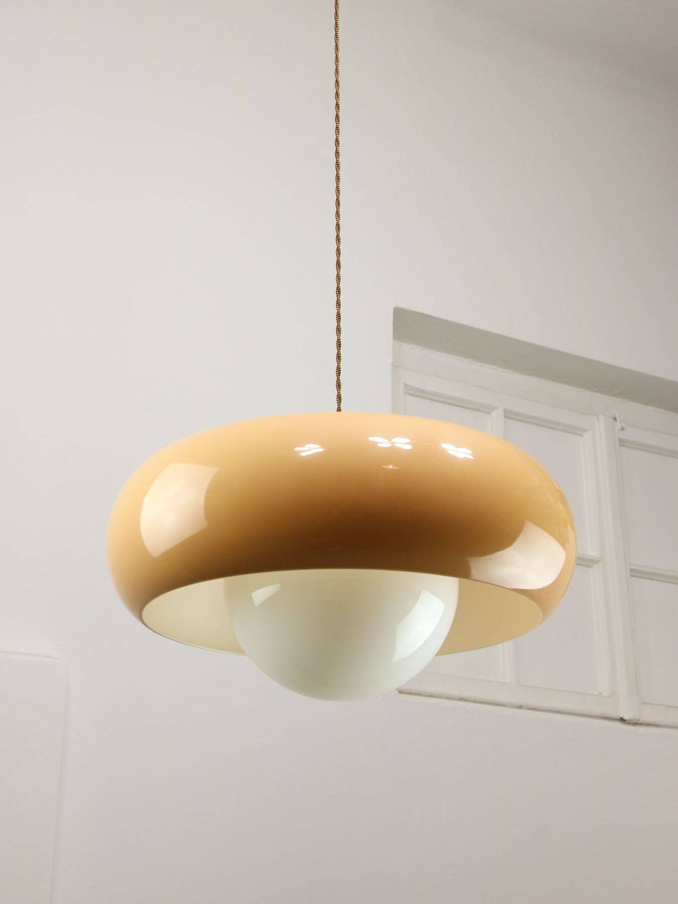 Large Mid-century Modern Pendant Lamp from Guzzini, 1960s