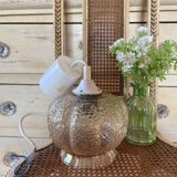 Vintage glass pendant light 1960 1970