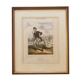 Framed antique engraving "These good Parisians!"