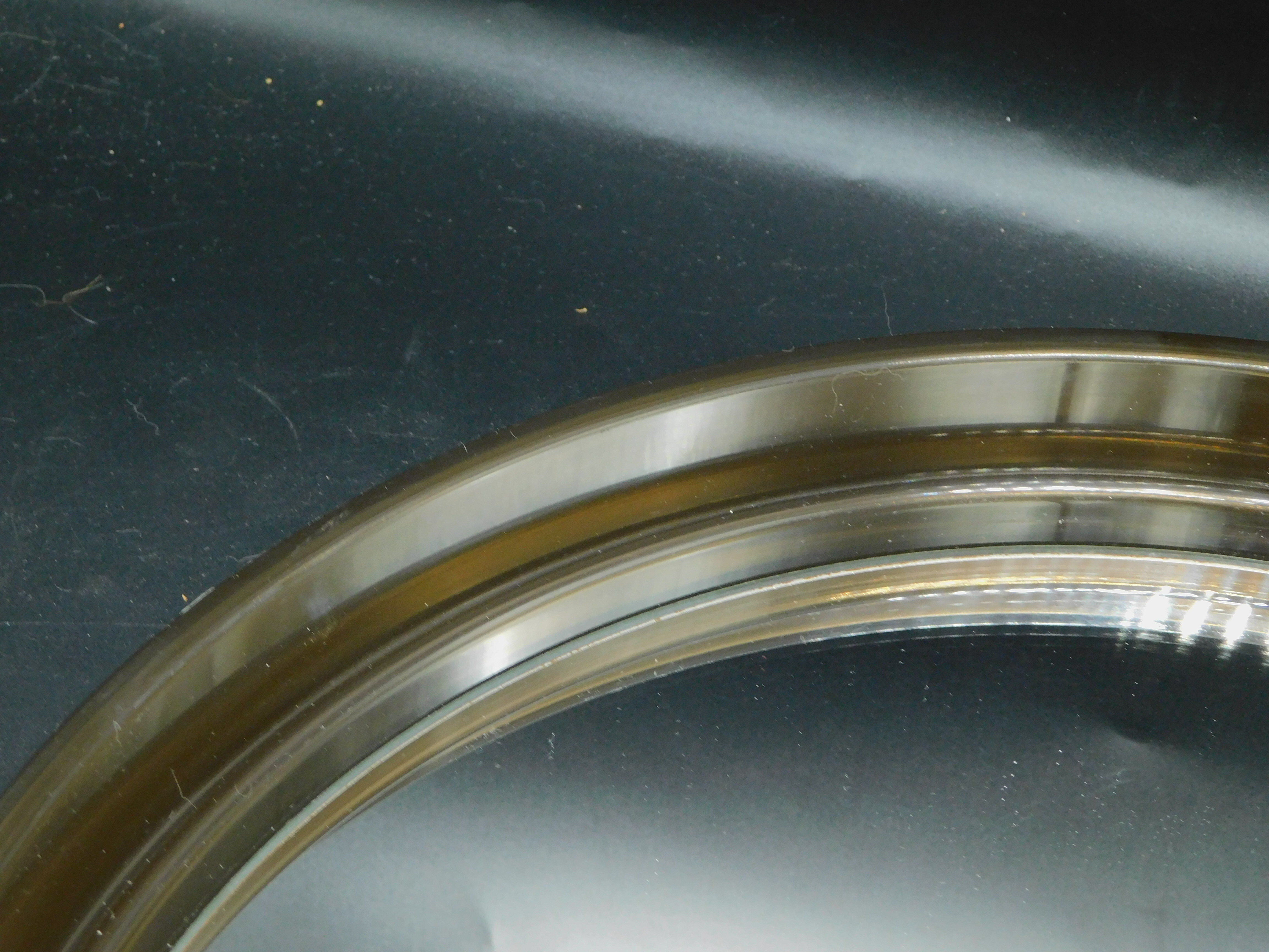 Gilac smoked plastic mirror from the 70s - 40 cm