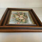 Still life of a bouquet of flowers, oil on canvas, signed.