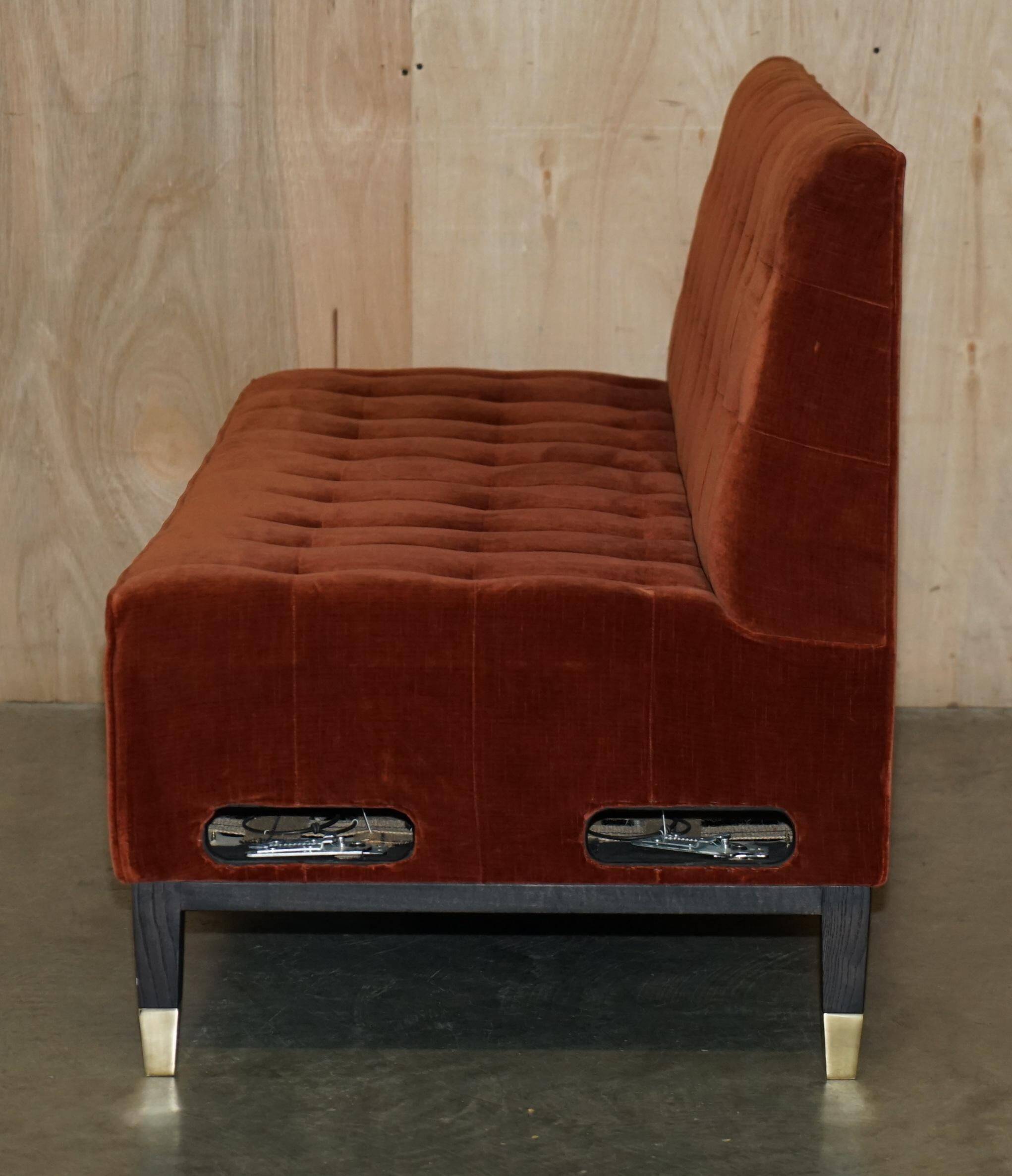 Chesterfield sofa bench Chelsea velvet George Smith