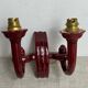 Art Deco ceramic wall lights, adjustable arms