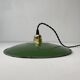 Old large industrial enamelled pendant 29.5 cm