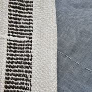 6x6 Square White & Black Vintage Kilim Rug, 187x195Cm