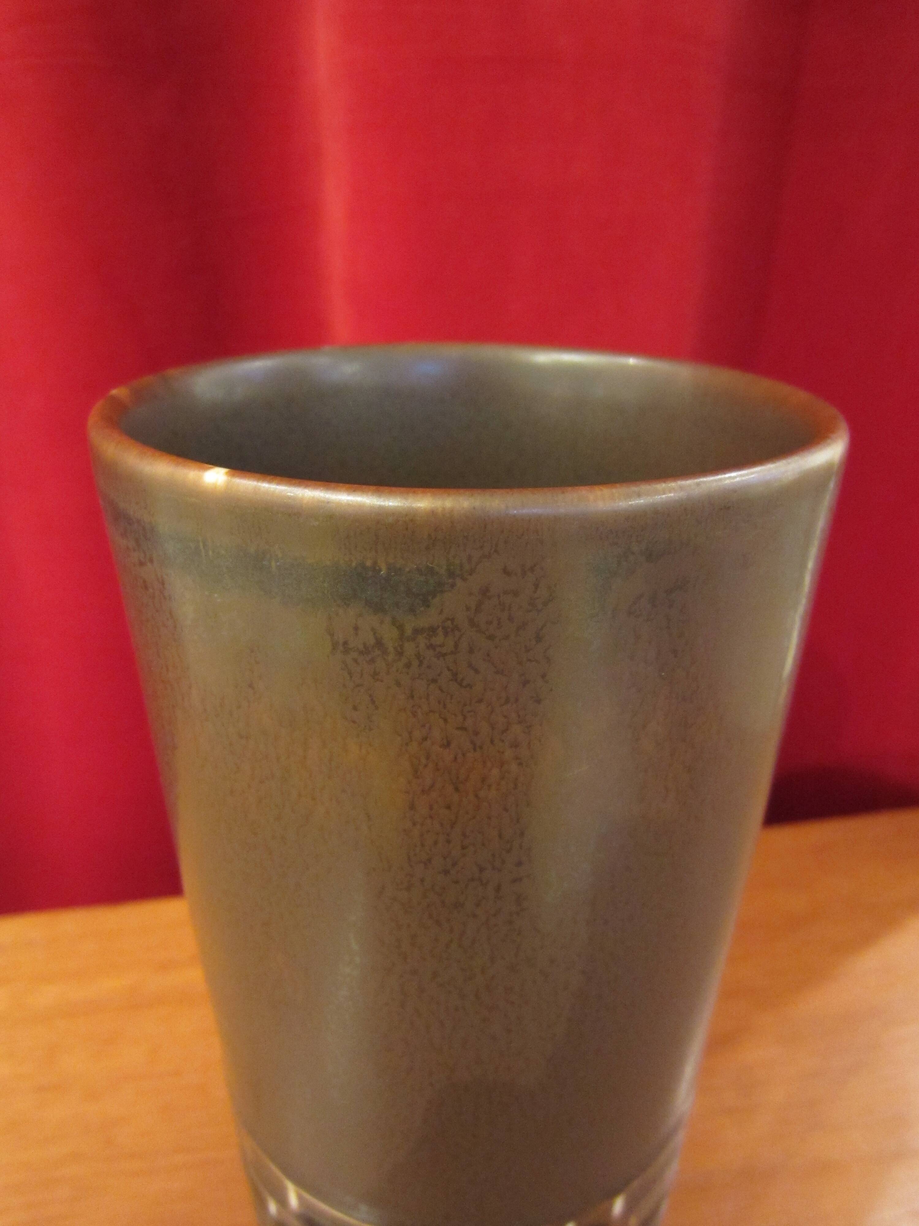 Scandinavian ceramic vase by Hertha Bengtsson for Rörstrand