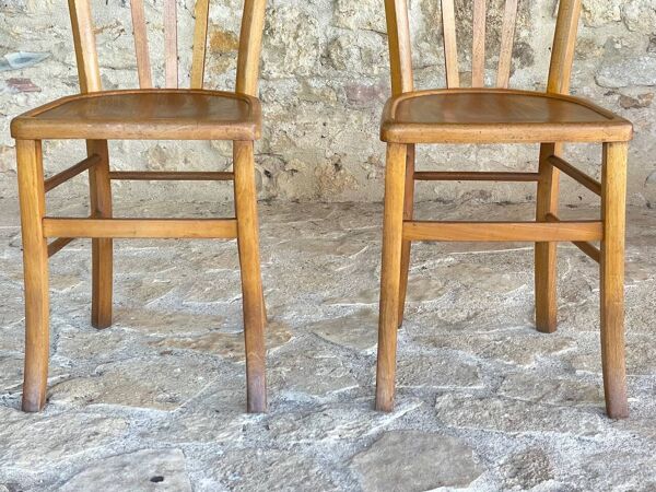 Paire de chaises bistrot par Luterma , circa 50-60