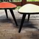 Lot de 2 guéridons porte plante 1960