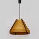 Scandinavian pendant light by Linus Bopp Limbach in pine slats. 1960s