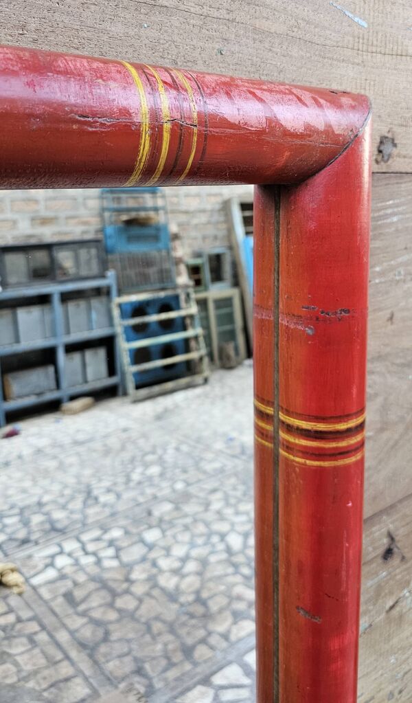 Ancien miroir en teck birman