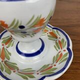Henriot egg cup, Quimper France, hand painted