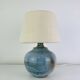 Ceramic ball lamp by Dany & Michel Woop in Grimaud, vintage