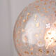 Vintage Italian Golden Ceramic & Glass Chandelier