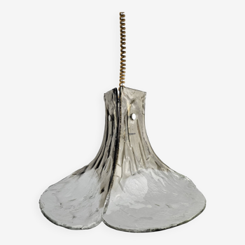 Lampe à suspension en verre Kalmar Franken modèle Tulipe