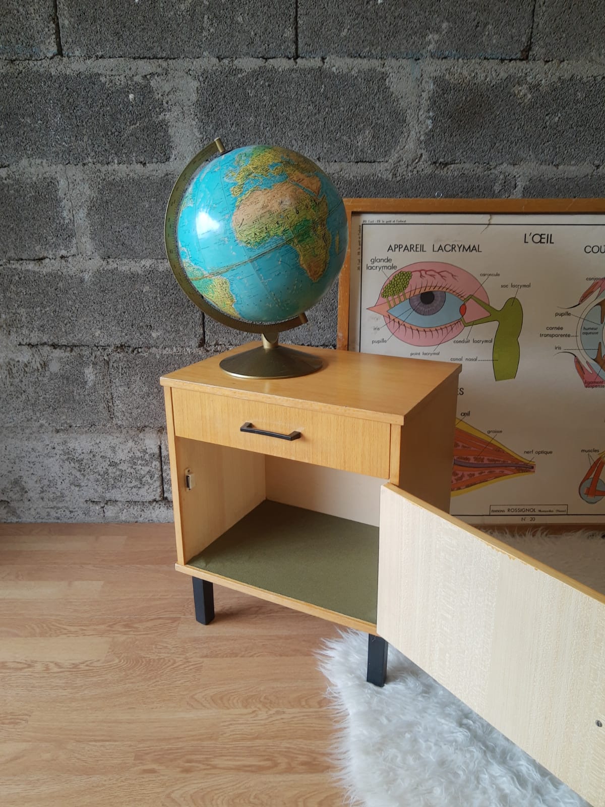 Bedside table 50s-60s - vintage
